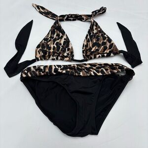 La Blanca Animal Print Black Bikini